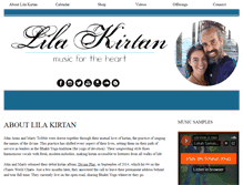 Tablet Screenshot of lilakirtan.com